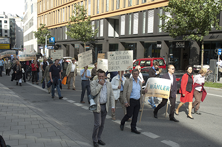 Foto: Montagsdemonstration der FREIEN WÄHLER in München am 16. Juli