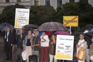 Foto: Kundgebung am Wittelsbacher Platz
